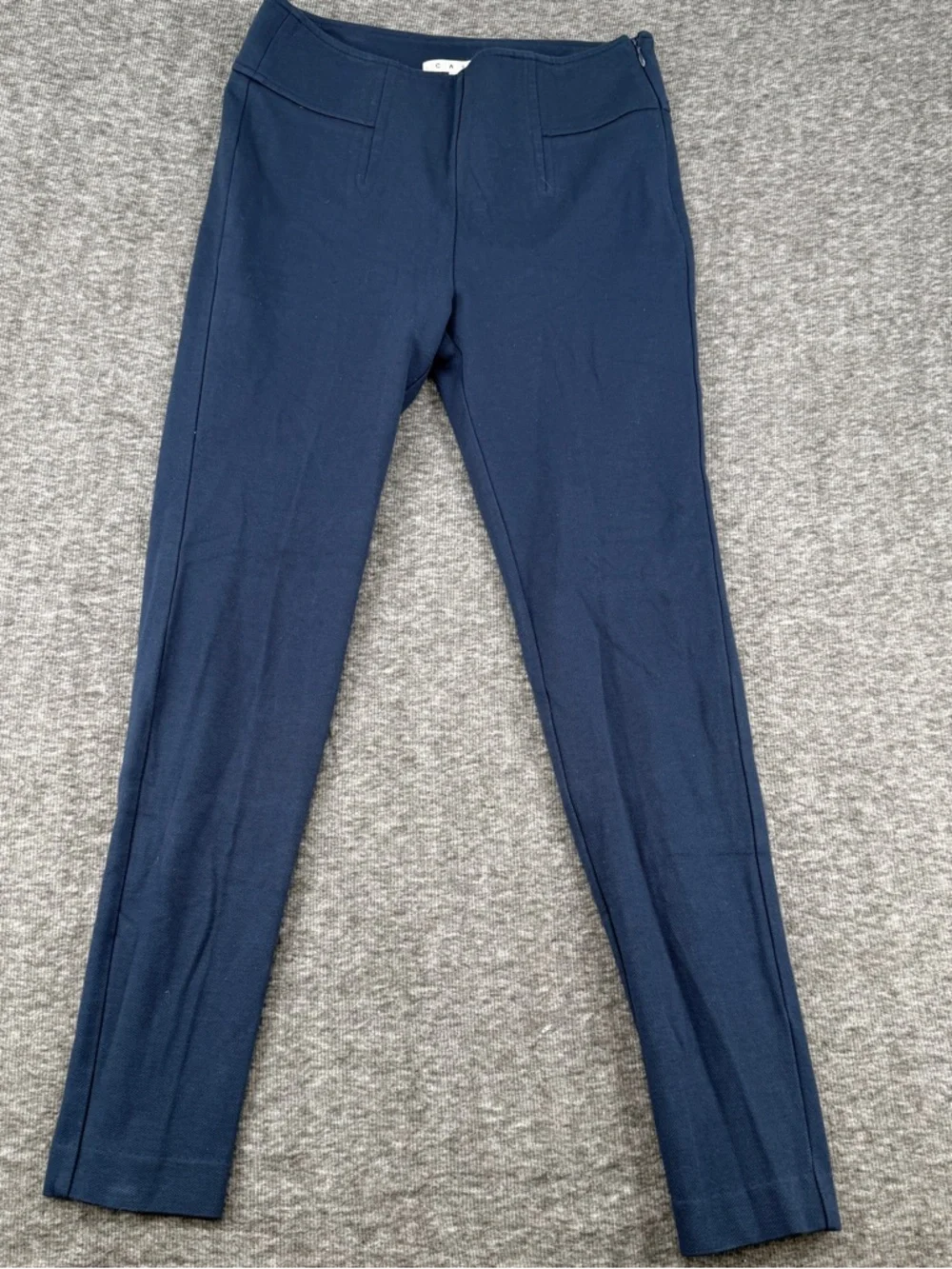 CAbi Navy Blue Skinny Pants Size 4 Rayon Nylon Stretch Trouser‎ Legging